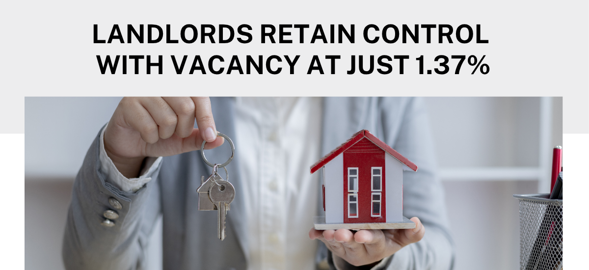 Vacancy rate just 1.37% | Shortcut to ownership | Lenders cut some rates 