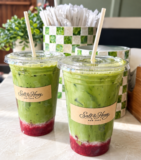 Salt and Honey matcha drinks